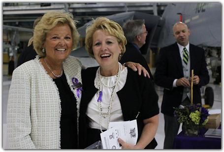 Event founder Maureen Shul, left, and Anne Ricker Cunningham